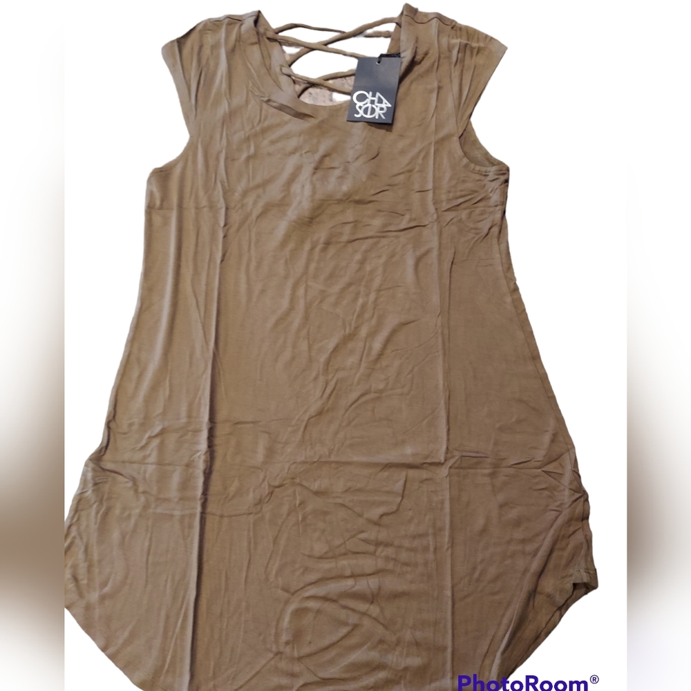 Chaser Womens Beach Cover Lattice Tie Sage Size M NWT Revolve.